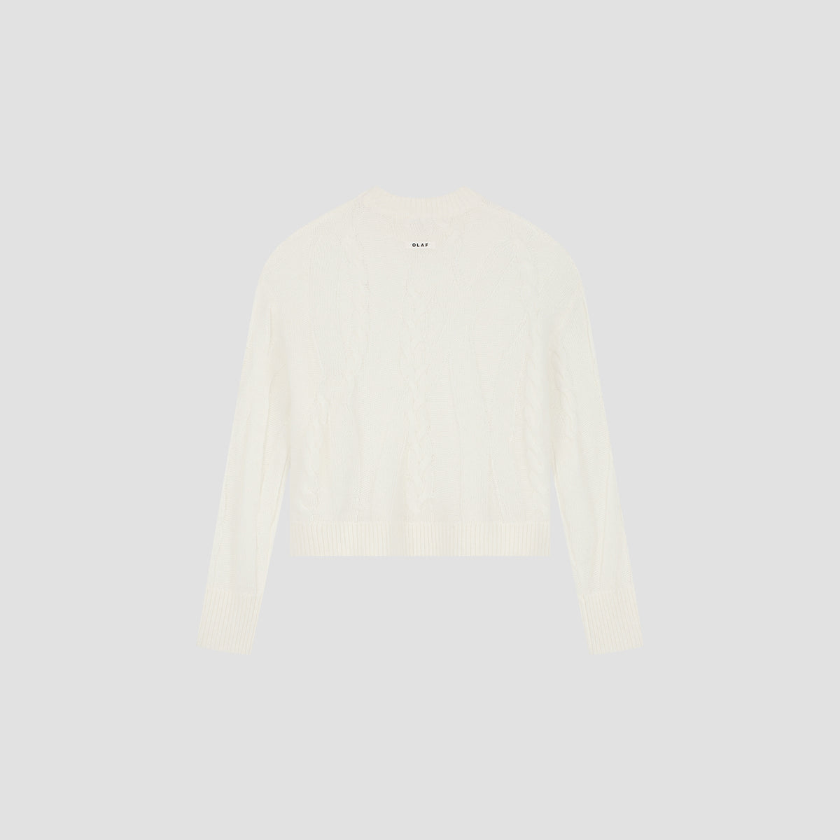Cable Knitted Crewneck - Off White