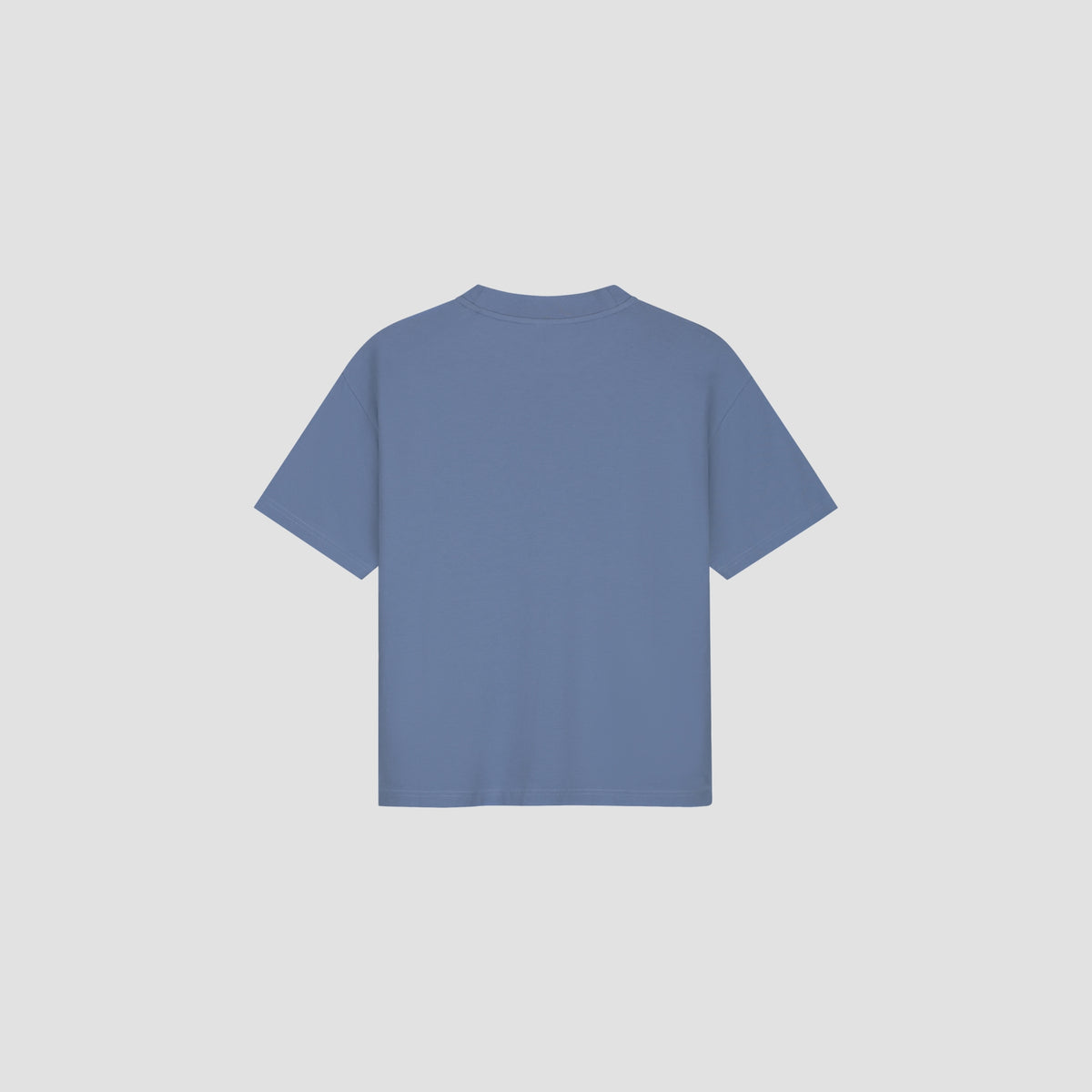 RETRO LOGO BOXY TEE | DUSTY BLUE