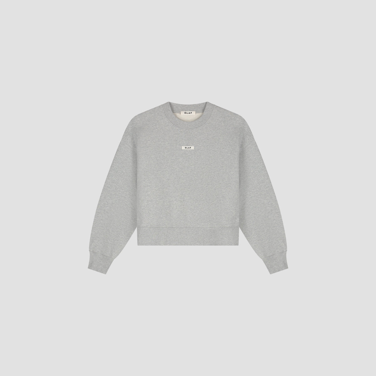 BOXY CREWNECK | HEATHER GREY