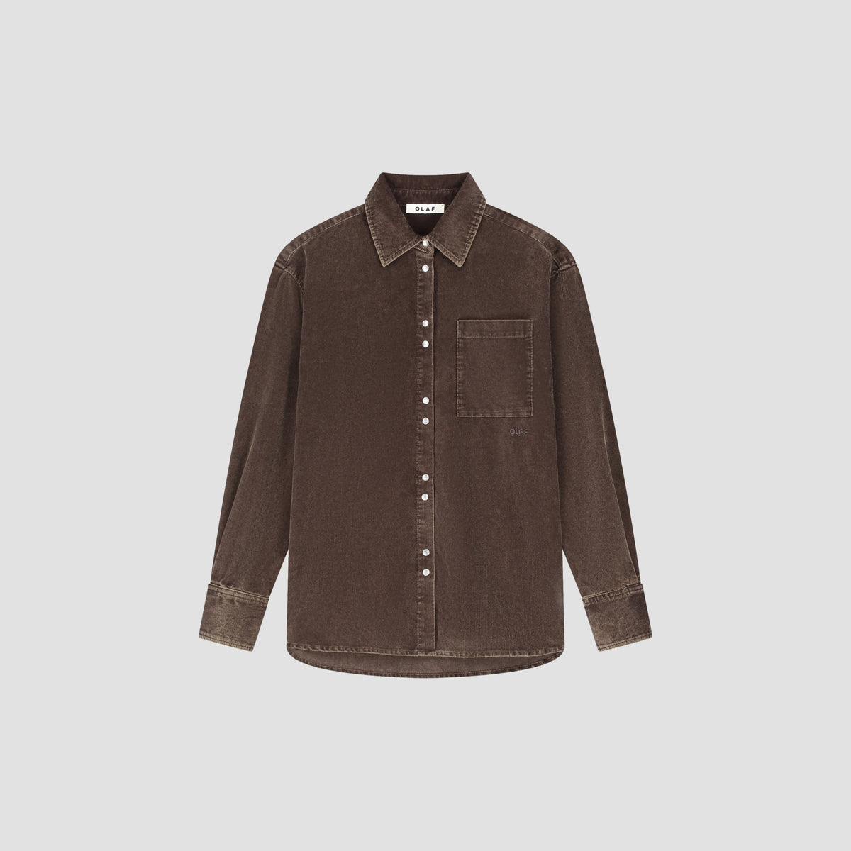 WASHED CORDUROY OVERSIZED SHIRT | BRACKEN