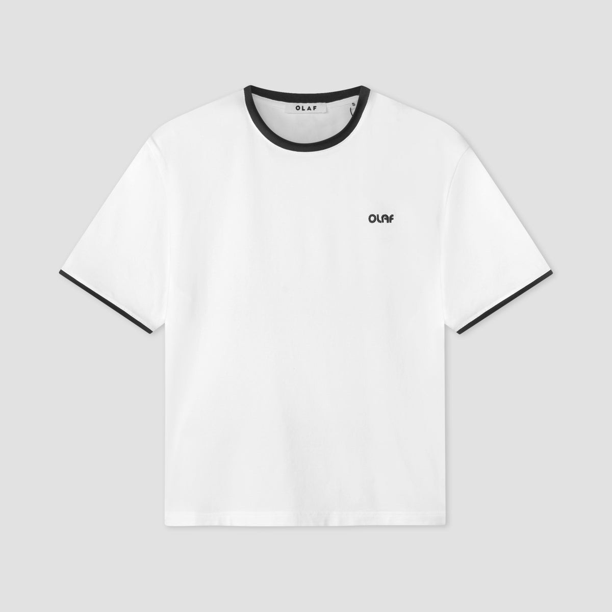 RETRO LOGO FITTED TEE | OPTICAL WHITE