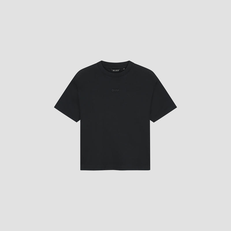 Retro Logo Boxy Tee - Black