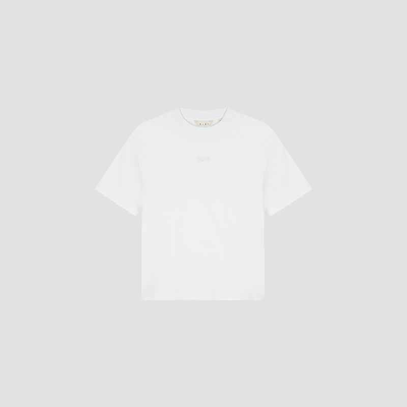 Retro Logo Boxy Tee - Optical White