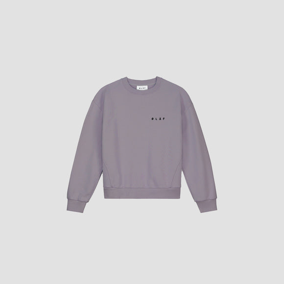 WMN Face Chainstitch Crewneck - Stone Grey