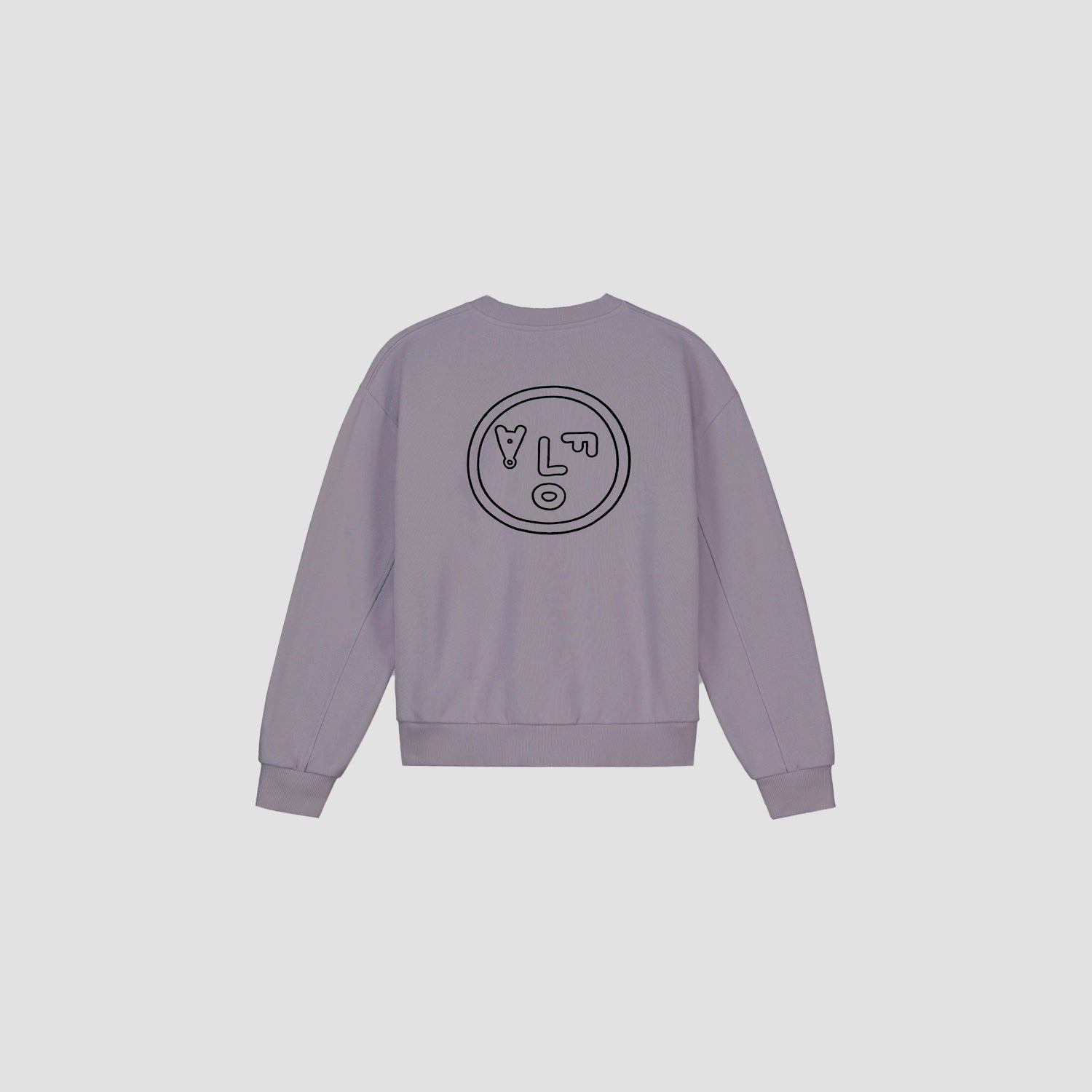 WMN Face Chainstitch Crewneck - Stone Grey
