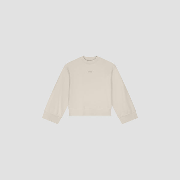 Retro Logo Crewneck - Cement