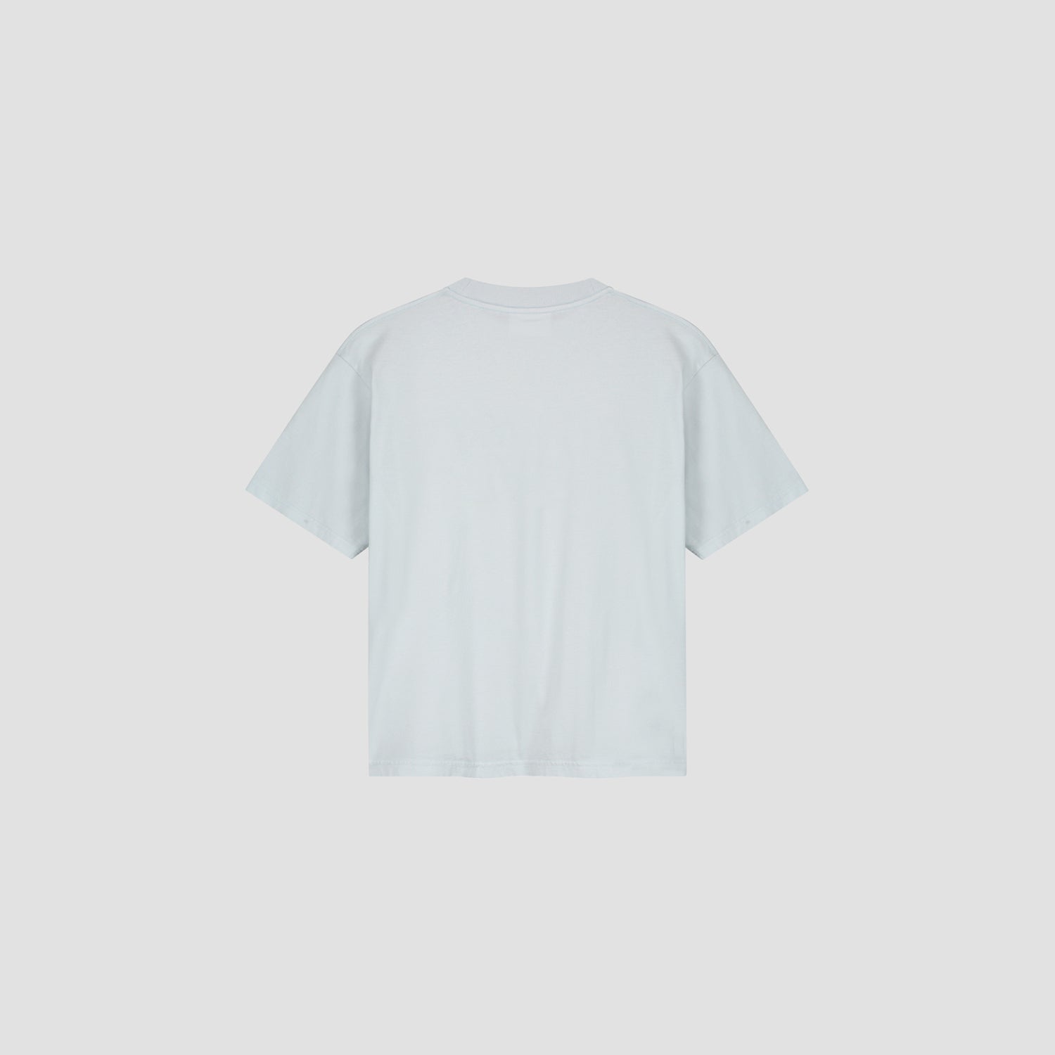WMN Cropped Racing Tee - Ice Blue