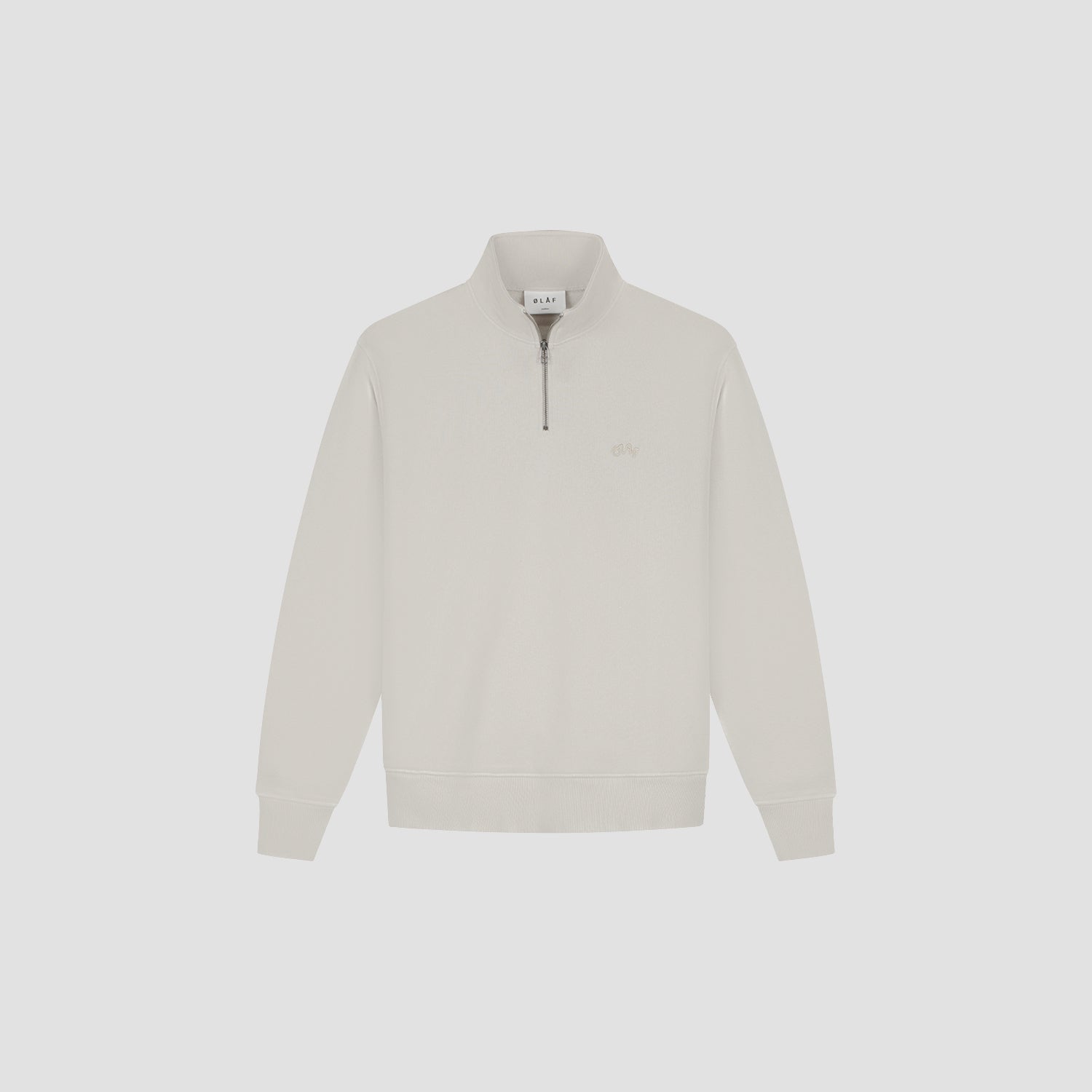 Signature Zip Mock - Cement