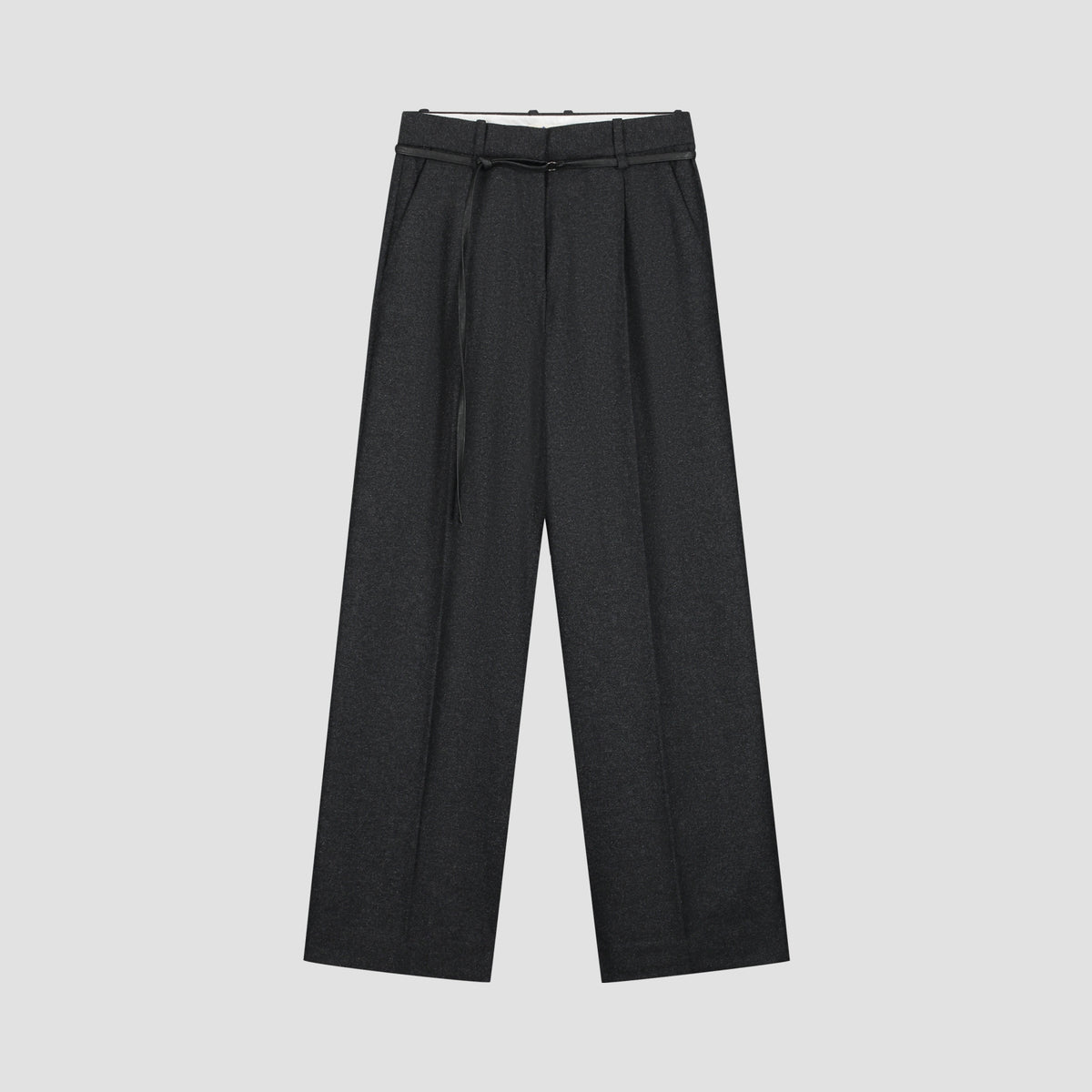 WOOL TAILORED TROUSERS | CHARCOAL