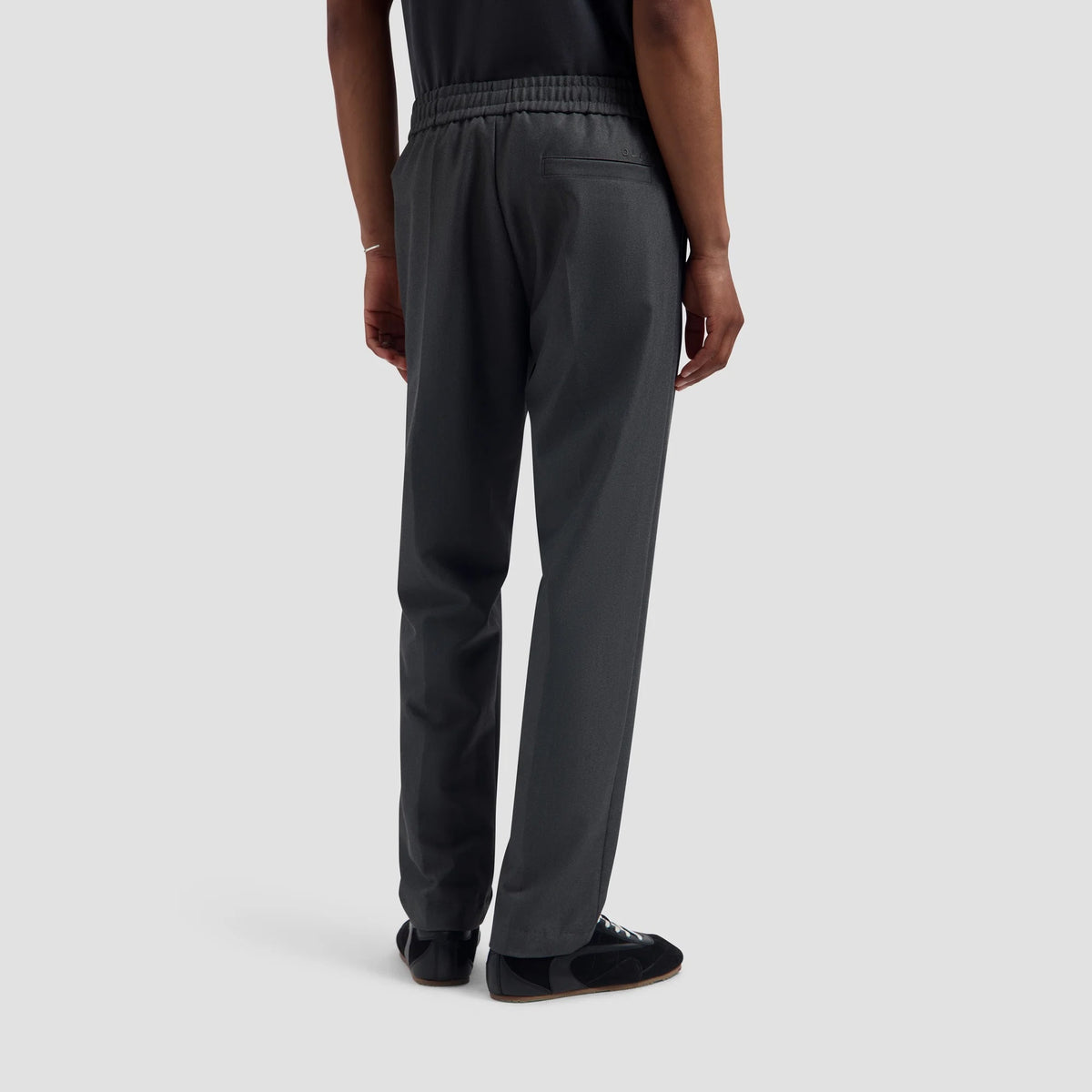 SLIM ELASTICATED PANT | CHARCOAL
