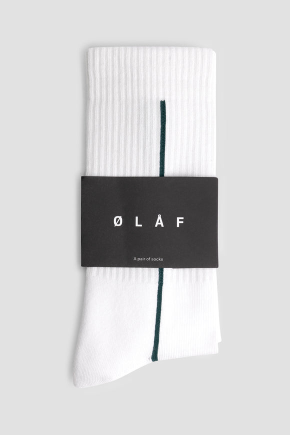 Sporty Socks - White / Black