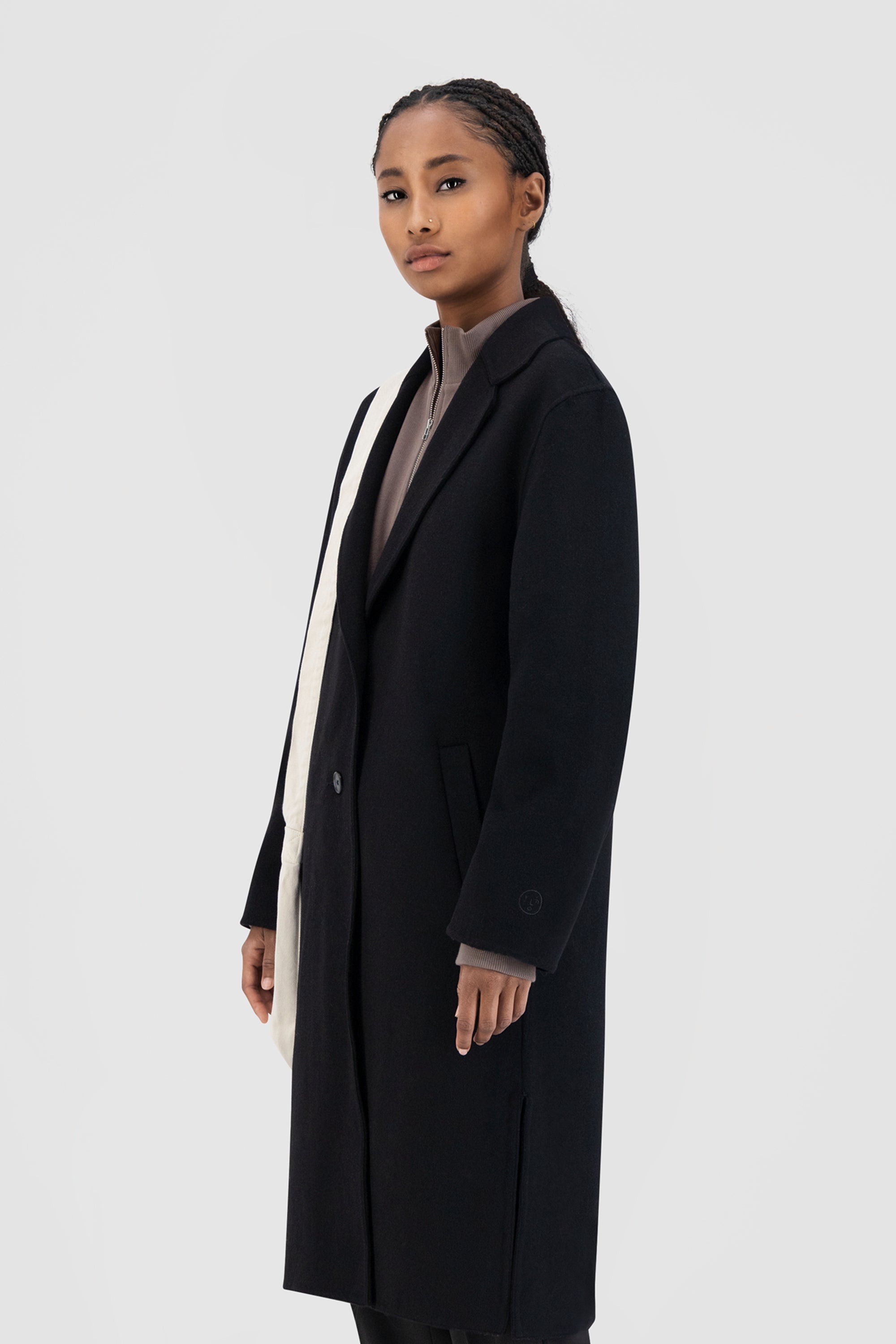 ØLÅF WMN Wool Coat - Black