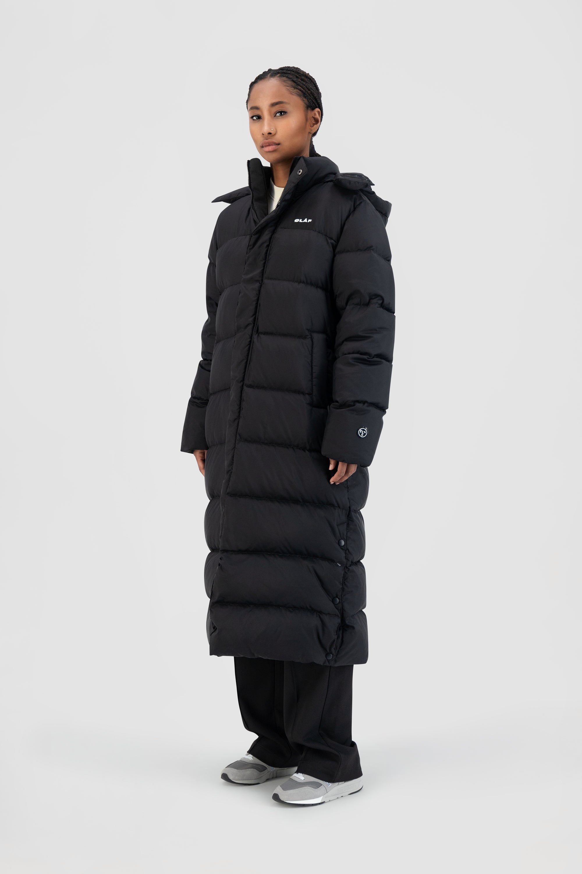 ØLÅF WMN Long Puffer Jacket - Black
